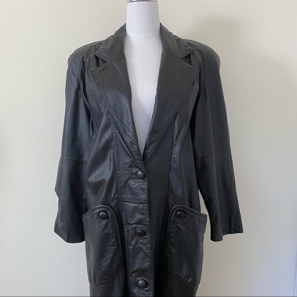 Leather Trench Coat